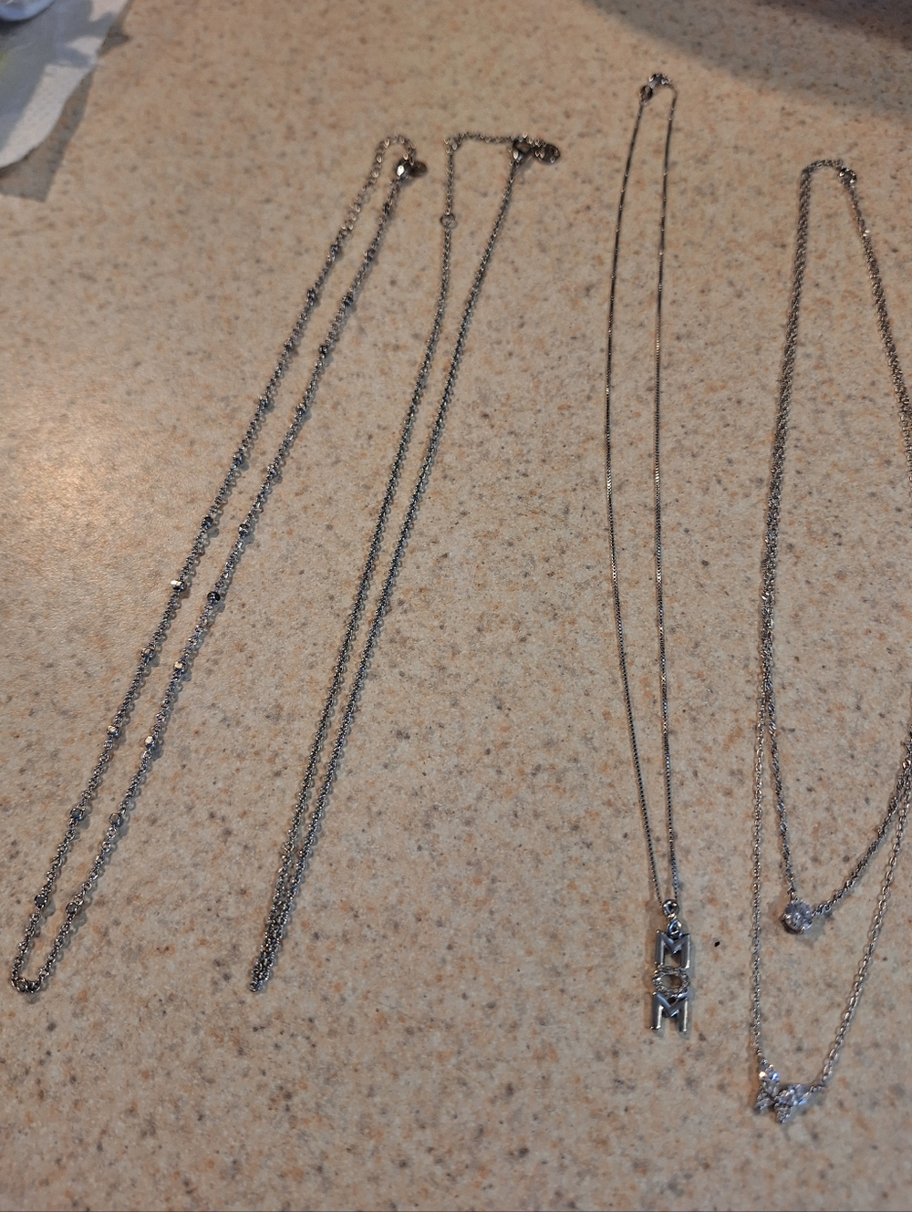 12 Pieces Sterling Silver Necklace and Jewelry Set in Silver - Picture 4 of 11